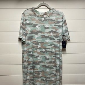 Lucky Brand camo star t shirt dress. New with tags